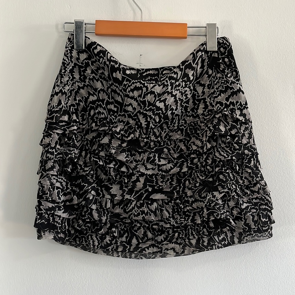 Ruffled mini skirt
